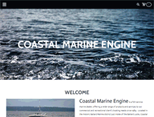 Tablet Screenshot of coastalmarineengine.com
